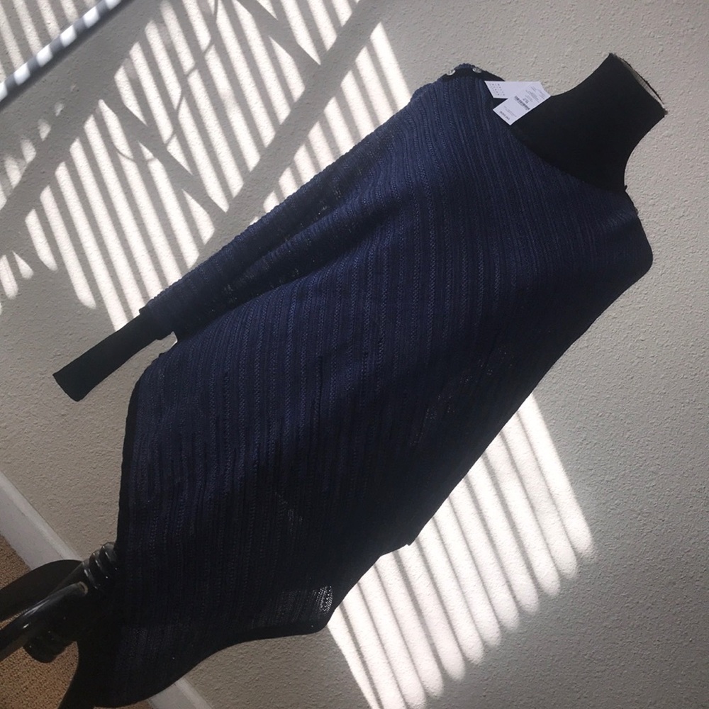 Blue poncho